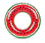 Gymforward Adult Giant Watermelon Swim Ring Inflatable Pool Loungers 32inch