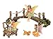 Complete hand painted fairy garden set + magical story booklet! Set comes with fairy friends, pets, and accessories and they all come to life in their Bunny Love booklet! (Multi)