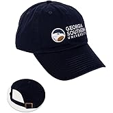 Desert Cactus Georgia Southern University Baseball Hat GSU Eagles Brimmed Embroidered Cap Adjustable Cloth Strap Adult (Style B) Blue