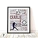 Baseball Personalized Print - PrintChicks Wall Art Decor Poster Team Gift. SHIPS 1-2 DAYS, ARRIVES BEFORE CHRISTMAS!