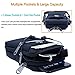 Casual Water Resistant Nylon Waist Bag Security Pack Crossbody Phone Pouch for 6 inch Cell Phones(Black)
