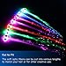 Novelty Place 24Pcs LED Hair Light Up Fiber Optic, LED Hair Extension with Clip, Bar Dancing Hairpin Flashing Braid Glow in The Dark Party Accessories