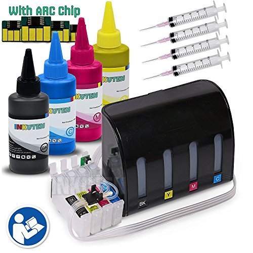 INKUTEN CIS CISS Continuous Ink Supply System for WF7110 with 4x100ml HiDefinition Sublimation