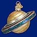 Old World Christmas Outer Space Gifts Glass Blown Ornaments for Christmas Tree, Saturn (22032)