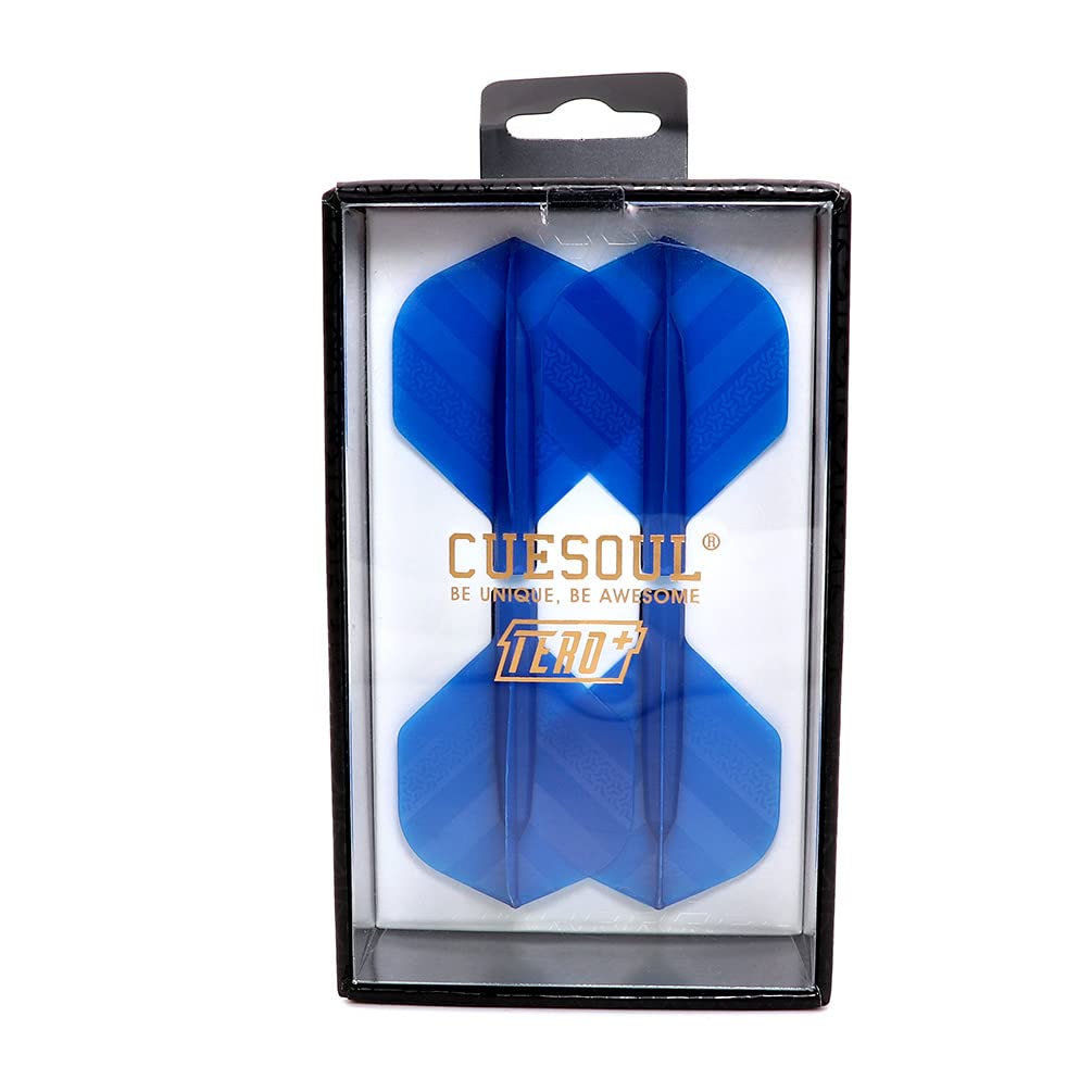 CUESOUL TERO+ AK4P Dart Flights,New Double Direction Telescopic and Rotating Dart Flights System（blue）