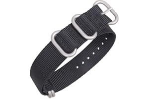 ARASHEN Zulu Strap 18/19/20/21/22/23/24/26mm Nylon Watch Bands Replacement Military Canvas Watch Strap One Piece Watchband