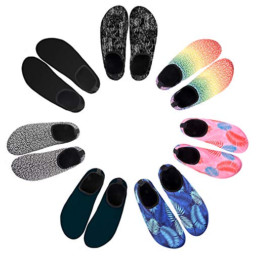 Chillbo Water Shoes - Sock Shoes Women and Yoga Shoes 7 Vibrant Styles Slip-On Aqua Shoes Water Shoes for Men and Sand Socks for Beach Swim Yoga Camping - Thumbnail 5