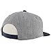 adidas Mens Daybreaker Flat Brim Snapback Cap, Heather Grey/Collegiate Navy, One Size