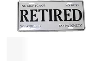SMART BLONDE Retired Front Front Funny License Plate 6x12