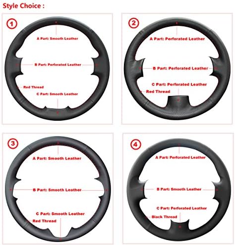 Ablee Black Microfiber Leather Car Steering Wheel Cover for 2013 Infiniti JX35 / 2012 2013 M35H / 2014 2015 Q70 QX60 / 2011-2013 Infiniti M37 M56 / 2013-2016 Nissan Pathfinder Accessories