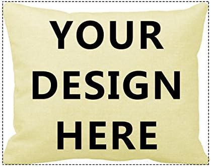 KENT HILL Custom Pillowcases Personalized Photo Printed Linen Cotton Both Sides Standard Size 16" x 12"