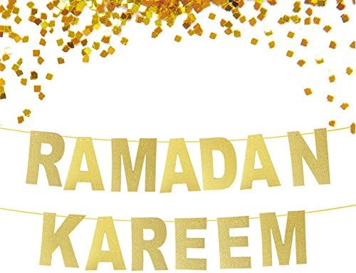 Dianhai Kareem Golden Letter Decorative Banner Ramadan