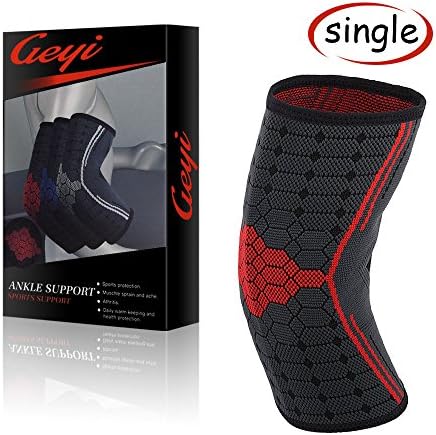 Elbow Brace Compression Elbow Sleeve Tennis Elbow Support Sports Weightlifting Basketball Golf Tennis Reduce Elbow swelling Arthritis Tendonitis Relief Elbow Brace for Men Women Black M