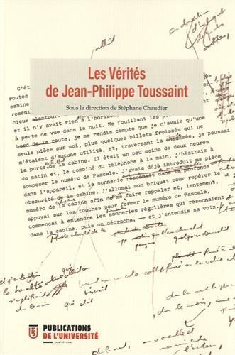 Les  vérités de Jean-Philippe Toussaint