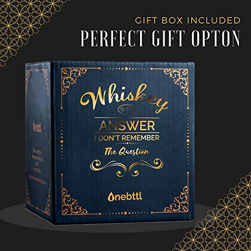 Onebttl Boss Gifts for Men, Whiskey Glass, Old Fashioned Glass