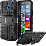 Nokia Lumia 640 XL Case, Evocel Heavy Duty Armor Case with Stand For Nokia Lumia 640XL - Evocel Retail Packaging, Black