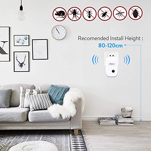Pest Control Ultrasonic Pest Repeller, Non-Toxic, Humans & Pets Safe, Electronic Plug in Repellent Indoor for Insects, Mosquitoes, Mice, Spiders, Ants, Rats, Roaches - Thumbnail 3