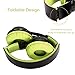Riwbox Bluetooth Headset, AB005 Wireless Headphones 5.0 with Microphone Foldable Headphones with TF Card FM Radio and LED Light for Cellphones and All Bluetooth Enabled Devices (Black&Yellow)