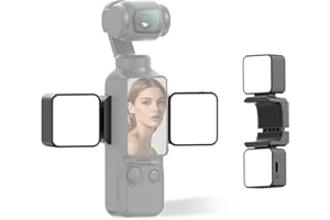 Light for DJI Osmo Pocket 3, Magnetic Mini Lights Portable Vlogging Camera Fill Light Fits Pocket 3 Camera, 300mAh 6000K 60 L
