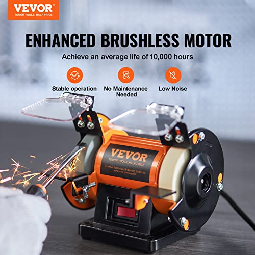 VEVOR Bench Buffer Polisher, Bench Buffer Grinder Polishing & Buffing