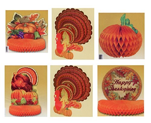 6-Pack Decorative Thanksgiving Centerpiece