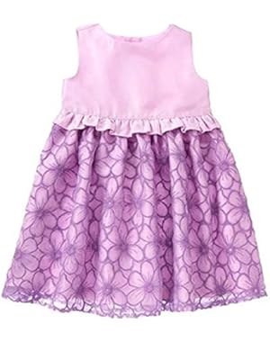 Baby and Toddler Girls Lilac Embroidered Dress