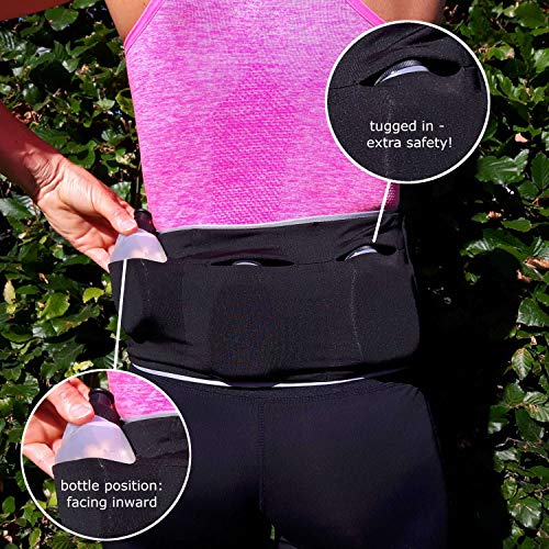 Hardloopgordel met drinkflessen - Sport-band Hardloop-riem - Gordel Heuptas voor Fitness en Hardlopen - Hydration Belt - Image 3