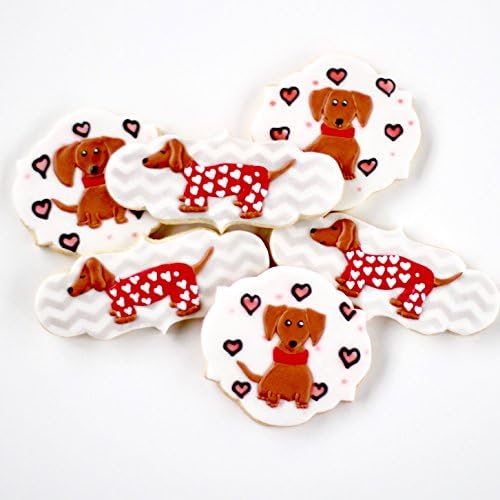 ½ Dz. Dachshund Puppy Cookie Set! World’s Best Weiner!
