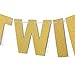 INNORU ™ Happy 90th Birthday Banner Gold Glitter Letters Hang Bunting - 90th Birthday Party Decorations Supplies