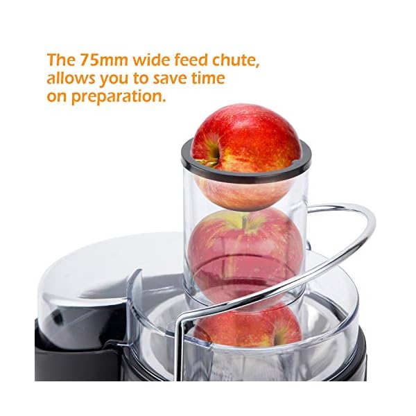 PureMate-1000W-NaturoPure-Powerful-Whole-Fruit-and-Vegetable-Juice-Extractor-Centrifugal-Juicer-Machine-with-2-Speed-Settings-BPA-Free-75MM-Wide-Mouth-with-1L-Juice-Jug-2L-Pulp-Container PureMate Juicer Machines, 1000W Powerful Juicer Extractor Quick Juicing for Whole Fruit and Vegetable, BPA-Free with 2…