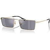 Ray-Ban Pulse Collection RB3741 Emy Rectangular Sunglasses for Men for Women +BUNDLE with ACCESSORY EYEWEAR KIT