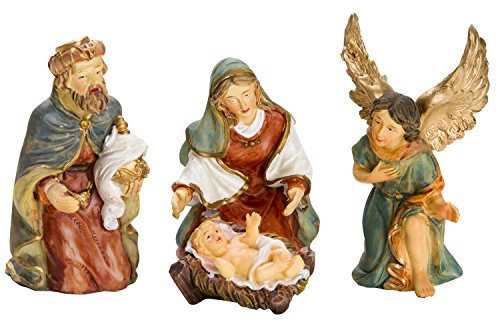 BRUBAKER Christmas Decoration Nativity Set - 3 Inch Nativity Set 11 Figurines in Real Life Nativity Set - Thumbnail 2