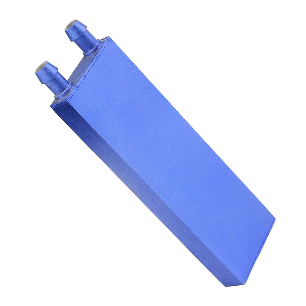 BXQINLENX Aluminum Water Cooling Block for CPU Radiator Heatsink 40x 120mm Blue