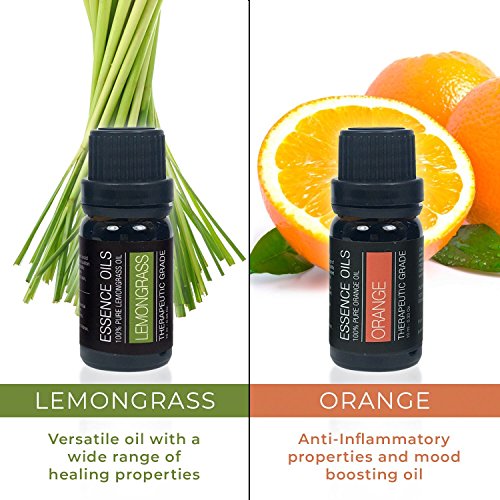 Ultimate Aromatherapy Gift Set - Ultrasonic Diffuser & Top 10 Essential Oils - 120ml Diffuser with 4 Timer & 7 Ambient Light Settings - Therapeutic Grade Essential Oils - Lavender - Eucalyptus - Thumbnail 7
