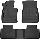 Husky Liners Weatherbeater Floor Mats | Fits 2018 - 2024 Toyota Camry (Front Wheel Drive only) Excludes Hybrid Models | Front & 2nd Row, 3-pc Black - 95731