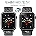 [4 Pack] LK for Apple Watch Screen Protector 44mm /42mm (Series 4/3/2/1 Compatible), Max Coverage Screen Protector [HD Clear Anti-Bubble Film] Case Friendly