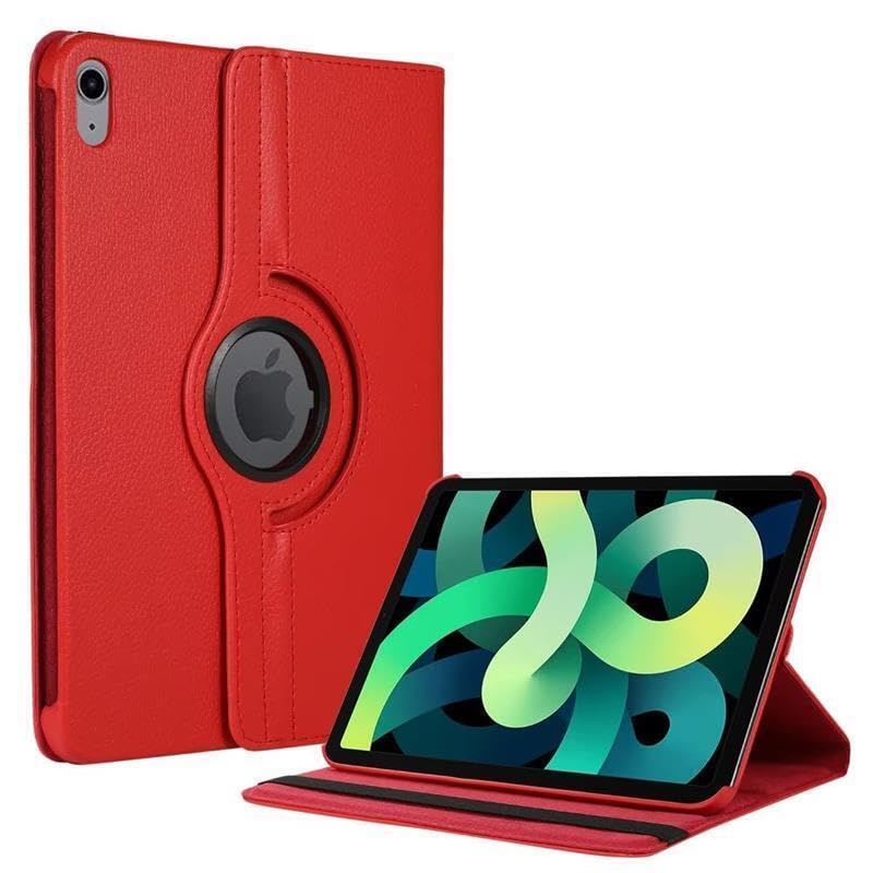 Rotate Case for iPad Air 11-inch (2024–2025, M2 & M3), iPad Air 4/5 (10.9-Inch) & iPad Pro 11 (2018) – 360° Rotating Case (Red)