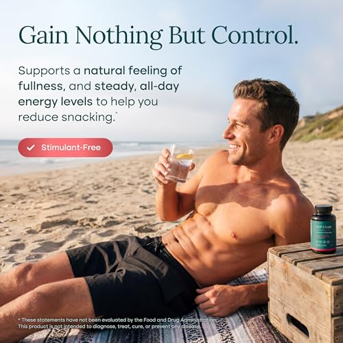 GLP-1 Supplement for Appetite Support and Metabolic Health for Men and Women with BHB Ketones, Apple Cider Vinegar, Berberine HCL, Turmeric and Cinnamon