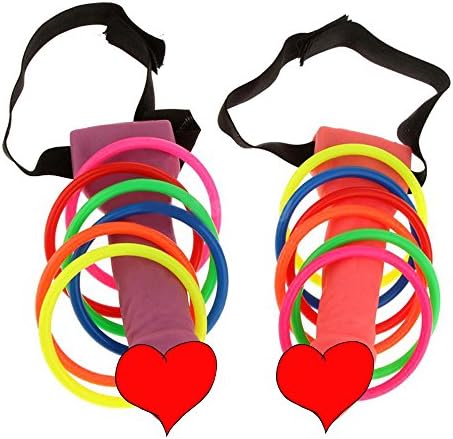 Letmall Bachelorette Party Hoopla Head Ring Toss Game Set,Novelty Girls Night Out Hen Toys Game Party Favor