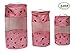 Earthwise Toy Storage Bags - Pink Ice Cream & Popsicle's Print Set of 3 Bags Small, Medium and Large, Zipper Closure and Top Handle w/ See Through Window
