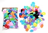 100 Terry Elastic SMALL Ponytail Braided Hair Holder MULTI COLOR PACK
