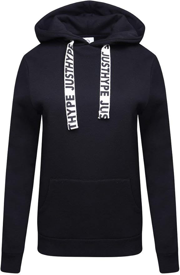 hype Wide String Women's Pullover Hoodie Black (10) Amazon.co.uk