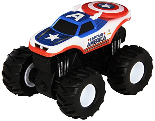 Hot Wheels Monster Jam Rev Tredz Captain America Die-Cast Vehicle