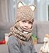 Sumolux Winter Kids Warm Fox Animal Hats Knitted Coif Hood Scarf Beanies for Autumn Winter