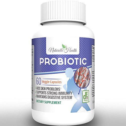 Naturelle Health Fast Acting Probiotics Supplement, Deep Penetrating with Highest Level of DE111, 7 Varied Probiotic Strains, 60 Vegetarian Capsules Naturelle Health Fast Acting Probiotics Supplement, Deep Penetrating with Highest Level of DE111, 7 Varied Probiotic Strains, 60 Vegetarian Capsules