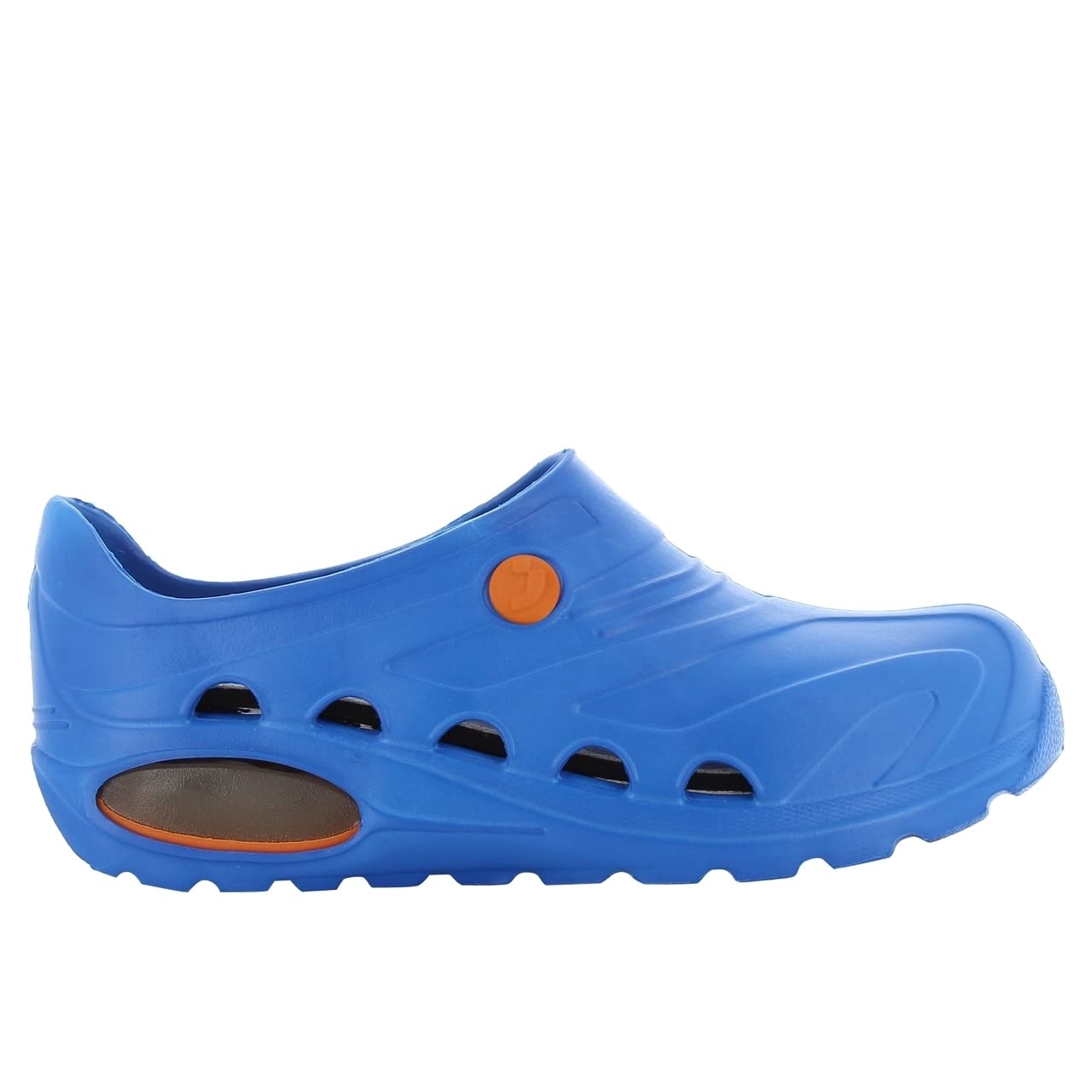 Safety Jogger Lightweight Clog Women - Slip On Clog for Men, Anti-Slip, Anti-Bacterial, Anti-Static and Anti-Fungal, Electric Blue, UK 7.5/8