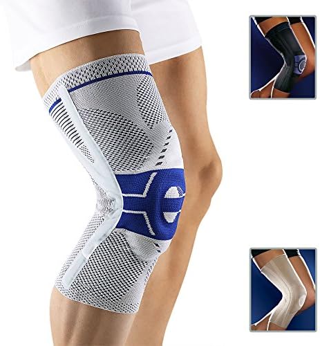 SportFlexx Reinforced Patella Silicone Cushion Gradual Compression Knee Brace With Lateral Support For ACL, Sport Injuries, And Arthritis Issues