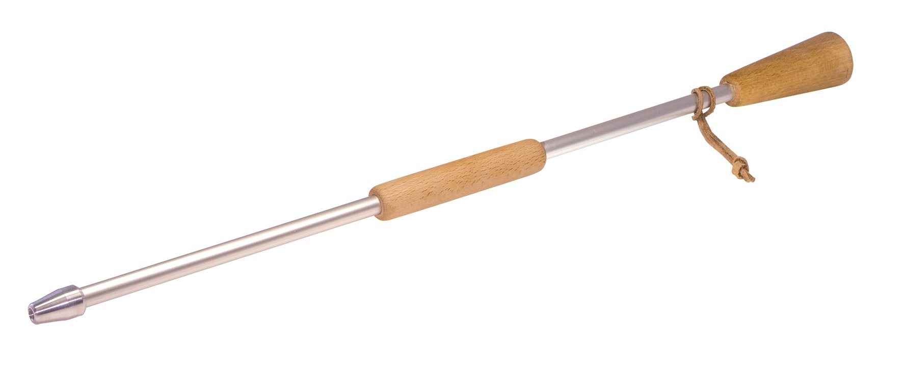 Aluminium and Beech Wood Fire Poker