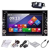 Christmas Sale!!! CD Rear Camera Included 2014 Auto Radio New Model 6.2 Inch Double 2 2DIN DIN In Dash Car DVD Player Auto Radio Touch screen LCD Monitor with Radio DVD CD MP3 MP4 USB SD 2DIN