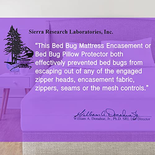 Queen Size Mattress Encasement Bed Bug Proof, Cover 68" Deep Bed, Zippered Dust Mite Proof